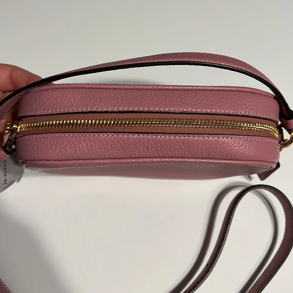 Coach True Pink Leather Mini Jamie Camera Crossbody Bag - Picture 8 of 9